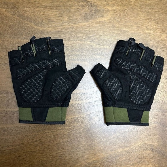 Atercel Black Green  Workout Gloves Exercise Weight Lifting Size XL (0343) - Picture 2 of 7